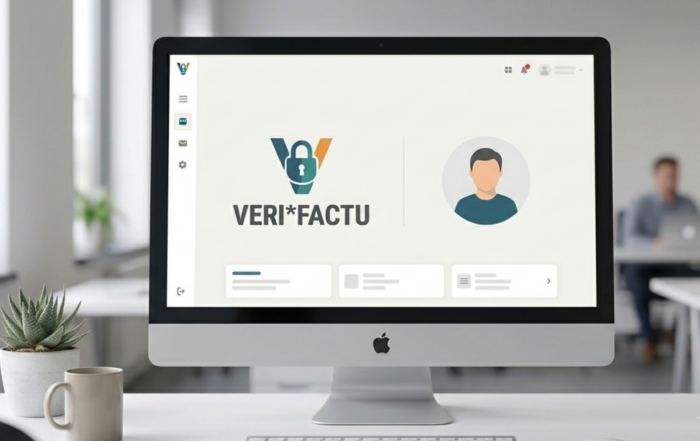A l'ordinador es veu Verifactu des del web de Bitvax.